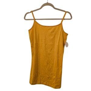 Yellow Majora Women's Solid Basic Cami Tank Top